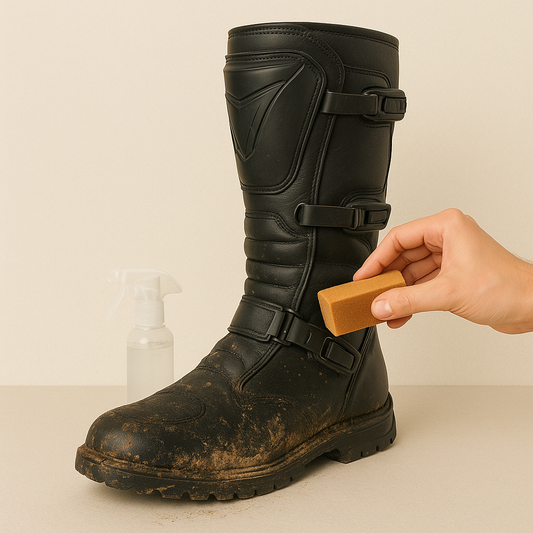 Rens av MC-støvler (motorsykkelstøvler)