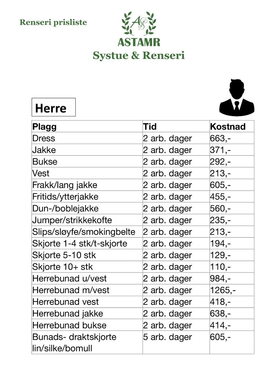 ASTAMR prislistebilde 1