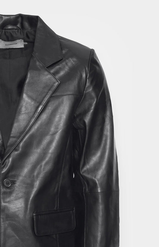 Hole leather jacket / patch